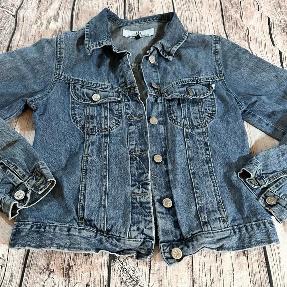 Wupper Jeans 100% Cotton Denim Jacket Size 2 ~Small
